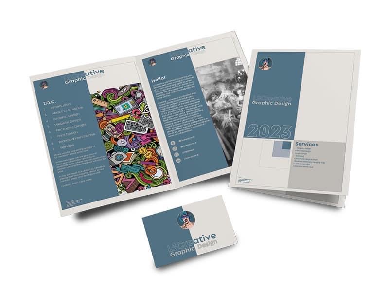 A5 4page brochure and business cards